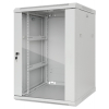 Armoire murale 19 pouces MHT151 avec porte en verre - hauteur 20U - profondeur 450 mm - gris