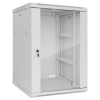 Armoire murale 19 pouces MHT151 avec porte en verre - hauteur 20U - profondeur 450 mm - gris