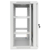 Armoire murale 19 pouces MHT151 avec porte en verre - hauteur 20U - profondeur 450 mm - gris