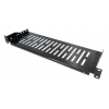 Étagère cantilever 1U 19 pouces - 150 mm de profondeur - capacité de charge jusqu'à 25 kg - noir