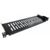 Étagère cantilever 1U 19 pouces - 150 mm de profondeur - capacité de charge jusqu'à 25 kg - noir