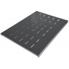 Étagère fixe 1U - profondeur 600 mm - capacité de charge jusqu'à 100 kg - noir