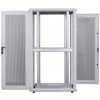 Baie serveur 19 pouces MHT264 avec porte perforée - 42U - 1000 (P) x 600 (L) x 2033 (H) - assemblée - gris