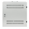 Coffret réseau compact 19 pouces avec porte fermée - profondeur 170 mm - gris