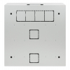 Coffret réseau compact 19 pouces avec porte fermée - profondeur 170 mm - gris
