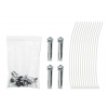 Coffret réseau compact 19 pouces avec porte fermée - profondeur 170 mm - gris