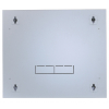 Armoire murale 19 pouces MHT112 avec porte en verre - hauteur 9U - double section - profondeur 450 mm - flatpack - gris