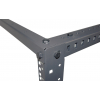 19 inch vrijstaand rek MHT166 - 48U hoogte - 4 staanders - flatpack - zwart