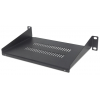 Étagère cantilever ventilée 1U 10 pouces - 150 mm de profondeur - capacité de charge jusqu'à 25 kg - noir