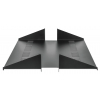 Etagère cantilever ventilée 2U double face 19 pouces - 450 mm de profondeur - capacité de charge jusqu'à 25 kg - noir