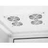 Baie réseau 19 pouces industrielle IP55 outdoor MHT161 avec ventilateurs intégrés - étanche à la poussière et aux éclaboussures - hauteur 42U - profondeur 800 mm - gris