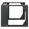 Rack réseau mural 19 pouces - hauteur 6U - 2 montants - profondeur 450 mm - flatpack - noir