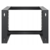 Rack réseau mural 19 pouces - hauteur 6U - 2 montants - profondeur 450 mm - flatpack - noir