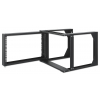 Rack réseau mural 19 pouces - hauteur 6U - 2 montants - profondeur 450 mm - flatpack - noir