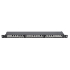 Panneau de brassage protégé Cat6a 24 ports - 0.5U 19