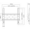 Support mural fixe MHT73 pour téléviseurs de 23 à 43 pouces
