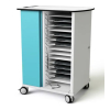 Chariot de recharge & Gestion réseau pour 16 ou 32 ordinateurs portables jusqu'à 16 pouces - câbles USB-C inclus