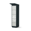 Armoire de recharge extérieure pour batteries de vélos - 4 compartiments - serrure monnayeur