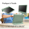Coque de protection KidsCase avec poignée pour Samsung Galaxy Tab A9 8.7 pouces - Vert olive