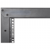 Rack de serveur à cadre ouvert 19 pouces - hauteur 42U - 2 montants - flatpack - noir