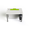 Table d'ordinateur P1 réglable en hauteur avec 1 boîtier pour moniteur électrique escamotable - 1200 (L) x 75 (P) cm