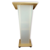 Pupitre en bois avec plastron satiné Pollux – noisette