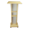 Pupitre en bois avec plastron satiné Pollux – noisette