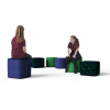 Siège carré Soft Seating Junior de 35 cm de haut