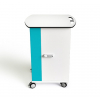 Chariot pour ordinateur portable USB-C avec câbles inclus - Zioxi CHRGTUC-LS-16-C# - 16 ordinateurs portables jusqu'à 16 pouces - serrure à code numérique