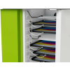 Chariot de charge Zioxi CHRGTUC-PT-32-R# pour 32 iPads et Apple Pencils - Câbles USB-C inclus - serrure RFID