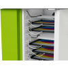 Chariot de recharge pour 16 iPads jusqu'à 10,9 pouces et iPad Pencils - Zioxi CHRGT-PT-16-C - verrouillage par code numérique 