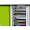 Chariot de recharge pour 16 iPads jusqu'à 10,9 pouces et iPad Pencils - Zioxi CHRGT-PT-16-C - verrouillage par code numérique 