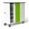 Chariot de recharge USB-C pour 32 iPads jusqu'à 10,9 pouces et iPad Pencils - Zioxi CHRGTUC-PT-32-K - serrure à clé