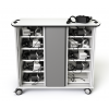 Chariot de chargement pour 40 casques VR et manettes - câbles USB-C 20W préinstallés - serrure à clé