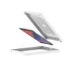 Support de tablette au sol Securo M avec plaque d'affichage pour tablettes de 9-11 pouces - blanc
