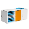 Armoire pour iPad Zioxi CHRGC-KC-8+8-K pour 16 iPads jusqu'à 11 pouces - serrure à clé