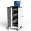 Chariot de chargement Zioxi CHRGT-CB-16-R pour 16 Chromebooks jusqu'à 14 pouces - Verrouillage RFID