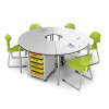 Table d'étudiant pliante à 60°