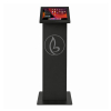 Support de tablette sur pied avec plaque d'affichage rectangulaire Securo L pour tablettes de 12-13 pouces - noir