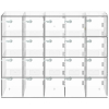 Armoire à téléphone compacte avec 20 compartiments et serrures uniques