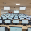 Poste informatique P1 avec 3 emplacements escamotables - 240 (L) x 70 (P) cm