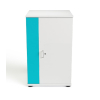Armoire de recharge pour 16 ordinateurs portables - câbles USB-C pré-montés - Zioxi CHRGCUC-LS-16-K# - serrure à clé