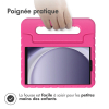 Housse de protection KidsCase avec poignée pour Samsung Galaxy Tab A9 8.7 pouces - Rose