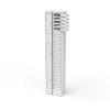 Armoire de recharge Zioxi Volt VSP1-24S-M-K-G pour 24 smartphones – prises électriques – serrure à clé
