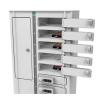 Armoire de recharge Zioxi Volt VSP1-24S-M-K-G pour 24 smartphones – prises électriques – serrure à clé