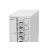Zioxi Volt oplaadlocker VSP1-24S-M-C-G voor 24 smartphones - stopcontacten - digitaal codeslot