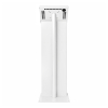Support de tablette au sol Securo M avec plaque d'affichage pour tablettes de 9-11 pouces - blanc