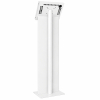 Support de tablette au sol Securo L avec plaque d'affichage pour tablettes de 12-13 pouces - blanc