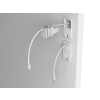 Chariot de recharge USB-C avec paniers de transport pour 16 iPads et tablettes - serrure RFID