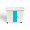 Chariot de recharge & Gestion réseau pour 16 ou 32 ordinateurs portables jusqu'à 16 pouces - câbles USB-C inclus